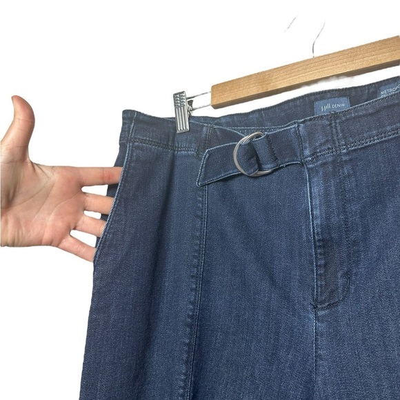 J. Jill | Metropolitan | Wide Full Leg Jean | Belted | Medium Wash | Womens 16 - Picture 4 of 7